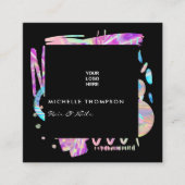 ホロフフェイクィック スクエア名刺 (正面)