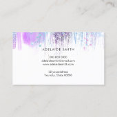 ホロフフェイクラパープ絵を描ストローク 名刺 (裏面)