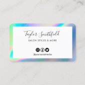 ホロフフェイクロカスタムックロイヤリティカード 名刺 (裏面)