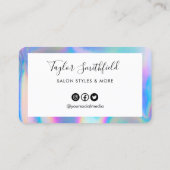 ホロフフェイクロカスタムックロイヤリティカード 名刺 (裏面)