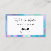 ホロフフェイクロカスタムックロイヤリティカード 名刺 (裏面)