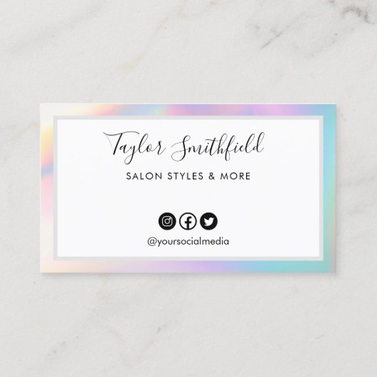 ホロフフェイクロカスタムックロイヤリティカード 名刺 (裏面)