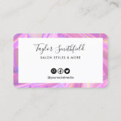 ホロフフェイクロカスタムックロイヤリティカード 名刺 (裏面)