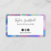 ホロフフェイクロカスタムックロイヤリティカード 名刺 (裏面)