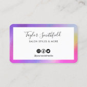 ホロフフェイクロカスタムックロイヤリティカード 名刺 (裏面)