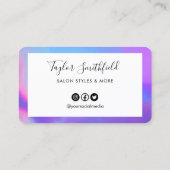 ホロフフェイクロカスタムックロイヤリティカード 名刺 (裏面)