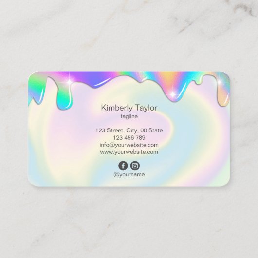 ホロフモダンァイガーリーメークユニコーン 名刺 (裏面)