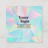 ホロフモダンィックはっきりしたソーシャル後を追メディア スクエア名刺 (正面)
