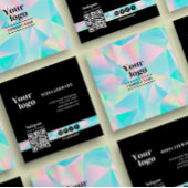 ホロフモダンィックはっきりしたソーシャル後を追メディア スクエア名刺