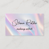 ホロフモダンィックメイクアーティストパステル虹 名刺 (正面)