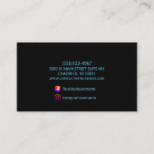 ホロフモダンィック光石スタイリッシュ 名刺 (裏面)