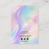 ホロフモダンィユニコーンパステルイヤリング 名刺 (裏面)