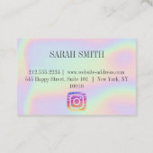 ホロフモダンエレガントィア，ダイヤモンド 名刺 (裏面)