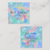 ホロフモダンフェイクラティックパステル スクエア名刺 (正面/裏面)