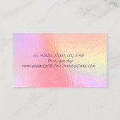 ホロフモダンロカッコいいックInstagramソーシャルメディア 名刺 (裏面)