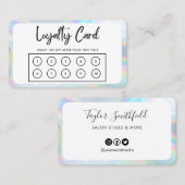 ホロフ縁どロフェイクックロイヤリティカード 名刺 (正面/裏面)