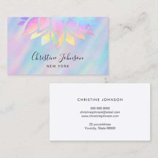 ホロホッフェイクク蓮 名刺 (正面/裏面)