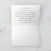 「ホロホロチョウ」はKwanzaaカードを緩く得ました シーズンカード (内部)