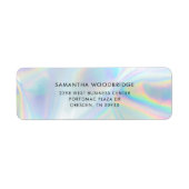 ホロモダングエレガント差出人住所 ラベル (正面)