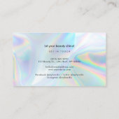 ホロモダングエレガント・ビューティシャン・メイクアップ 名刺 (裏面)