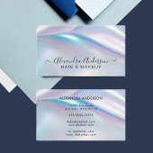 ホロモダングスタイリッシュロエレガントグ虹色 名刺