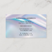 ホロモダングスタイリッシュロエレガントグ虹色 名刺 (裏面)