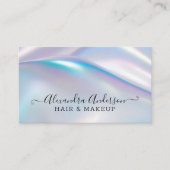 ホロモダングスタイリッシュロエレガントグ虹色 名刺 (正面)