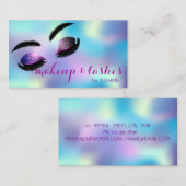 ホロモダングラエレガントフィックグリッターの点滅、化粧 名刺 (正面/裏面)