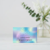 ホロモダングラエレガントフィック、水滴ビジネスc 名刺 (スタンド正面)