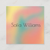 ホロモダングラカラフルフィックヘア&メイクアップサロン スクエア名刺 (正面)