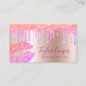 ホロモダングラフィックグリッターの唇 名刺 (正面)