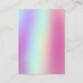 ホロモダングラフィックネオン色イヤリングカード 名刺 (裏面)