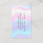 ホロモダンスタイリッシュロエレガントグラフィ、はさみ 名刺 (裏面)