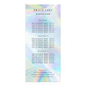 ホロモダンフィック会社ロゴサービス価格表 ラックカード (裏面)