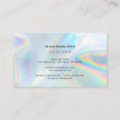 ホロモダンフィック会社ロゴスタイリストの追加 名刺 (裏面)