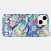 ホロモダンフィック大理石パタエレガントーン Case-Mate iPhoneケース (裏面 (横))