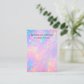 ホロモダンフェイクグガーリー・イヤリング表示カード 名刺 (スタンド正面)