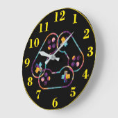 ホローグゲーマー ラージ壁時計 (傾斜)