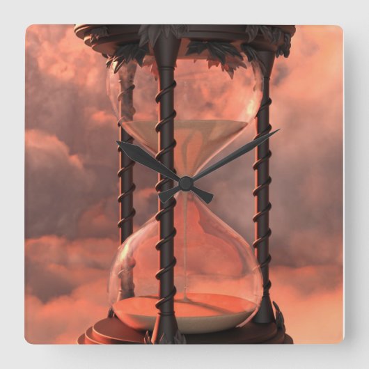 ホローグサブリエデュテンプス スクエア壁時計 (正面)