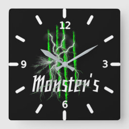 ホローグモンストレ スクエア壁時計