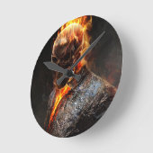 ホローグ幽霊ライダー ラウンド壁時計 (傾斜)