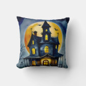 ホロ幽霊のよく出るー&ムーン クッション (正面)