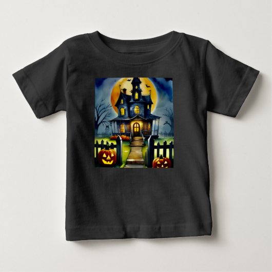 ホロ幽霊のよく出るー&ムーン ベビーTシャツ (正面)