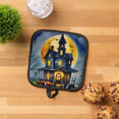 ホロ幽霊のよく出るー&ムーン 鍋敷き (トップダウン)