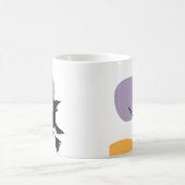 ホロ飛んでいるムスティックの怖い魔女ハロウィーンギフト コーヒーマグカップ (中央)