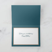 ホワかわいらしイトランズアクアバックドロップハッピーバースデー カード (内部)