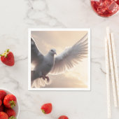 ホワかわいらしイト平和鳩 スタンダードカクテルナプキン (インサイチュ)