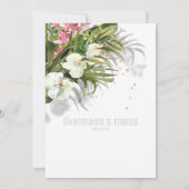 ホワきらめくイトオーキッド結婚式招待状 案内状 (裏面)