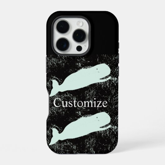 ホワイクジラの電話代 iPhoneケース (裏面)