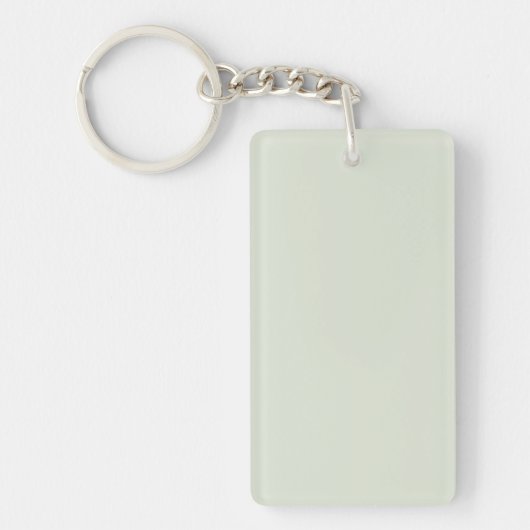 ホワイスパーグリーン 無地 キーホルダー (正面)